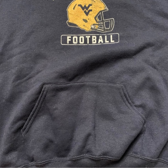 West Virginia university mountaineers football hoodie NWT - Picture 3 of 5
